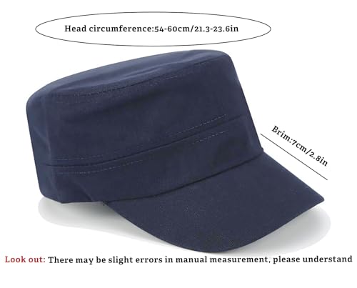 Image of Unisex Basic Cadet Army Caps Everyday Military Style Hat