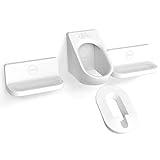 cycloc Super Hero - Wall Mount Bike Storage Rack – Horizontal Pedal Hung Cycle Storage for Clipless Pedals - White
