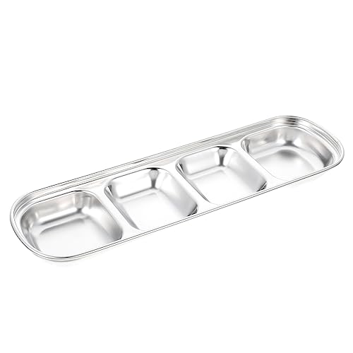 DOITOOL Ciotola Per Criceti Acciaio Inossidabile Con Sezioni Ciotola Per Piccoli Animali Design Multi Alimentazione Sicura e Pratica Per Nutrire Criceti e Animali Domestici