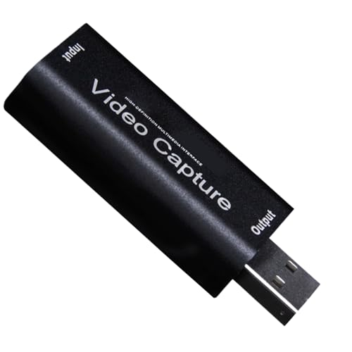 Tarjeta de videocámara - Adaptador portátil de baja latencia | Adaptador convertidor de audio Grabber para creadores de contenido de estudio, entusiastas de los deportes electrónicos y transmisión