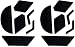 Mouse Skates / Mouse Feet Pads for Logitech G900 (2 sets of replacement mice feet)