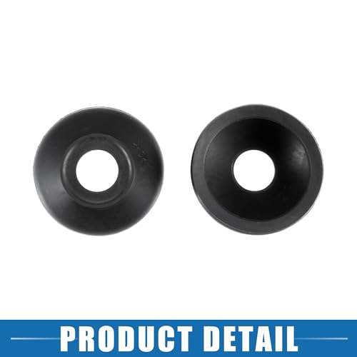 A ABSOPRO Universeller Kugelgelenkkopf Staubschutz für Auto-Federung Lenkungsteile Gummi Schwarz (Set aus 6 Stück)