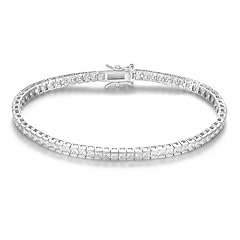 2.5 * 2.5mm Square Bracelet-White Gold