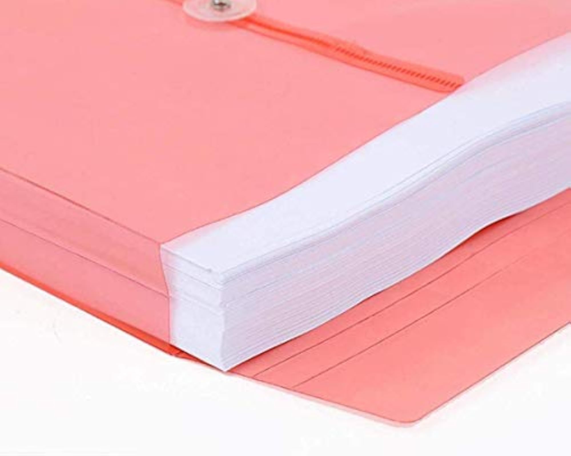 Document File Bag, Top Opening Envelope Folder with Snap Button Closure