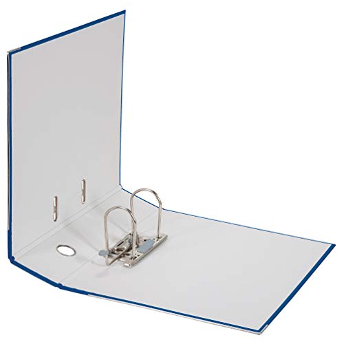 Original Falken 10er Pack PP-Color Kunststoff-Ordner. Made in Germany. 8 cm breit DIN A4 blau Vegan Ringordner Aktenordner Briefordner Büroordner Plastikordner Schlitzordner