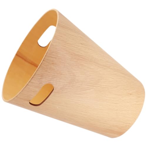 Poubelle de table en bois beige au style japonerie minimaliste et noble