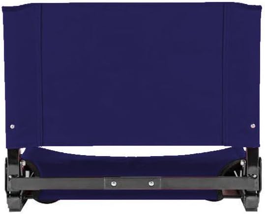 Stadium Seat Chair with Back Support – Padded Folding Gamechanger Stadium Chair – Custom Personalized Imprinting – Navy