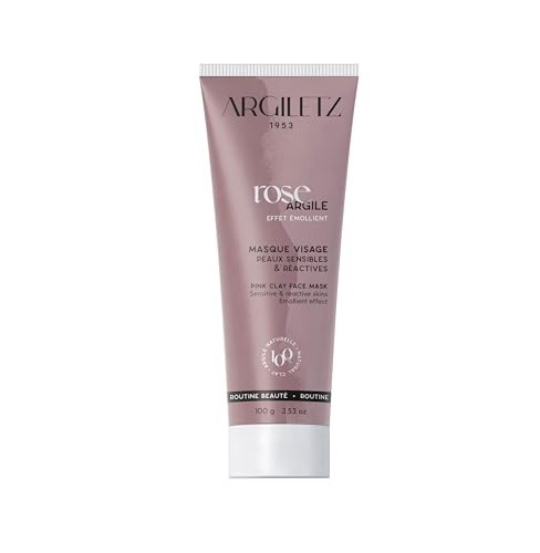 Argiletz Masque Argile Rose 100g – Peaux Sensibles, Réactives – Argile 100% Naturelle – Soin...