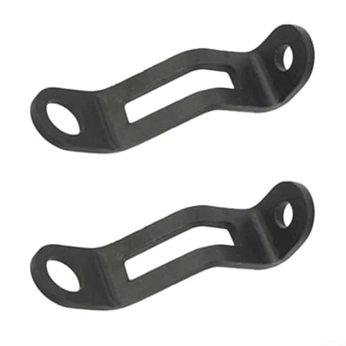 Hosrivae Juego de soportes para depósito de aceite de freno de motocicleta, construcción de metal, reemplazo directo para sistemas de freno hidráulicos, ajuste (negro)