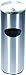 Commercial Zone Precision Series Stainless Steel Trash Container, 10-Gallon Round, Clean Station Lid