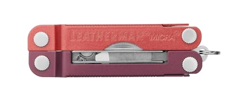 Image of LEATHERMAN, Micra, Keychain Multi-tool with Grooming Tools, Mini Pocketknife for Everyday Carry (EDC), Hobbies & Outdoors, Built in the USA, Mulled Wine