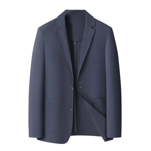 Men's Thin Suit Jacket Classic Slim Business Casual Blazer Wedding Social Formal Single-Breasted Coat