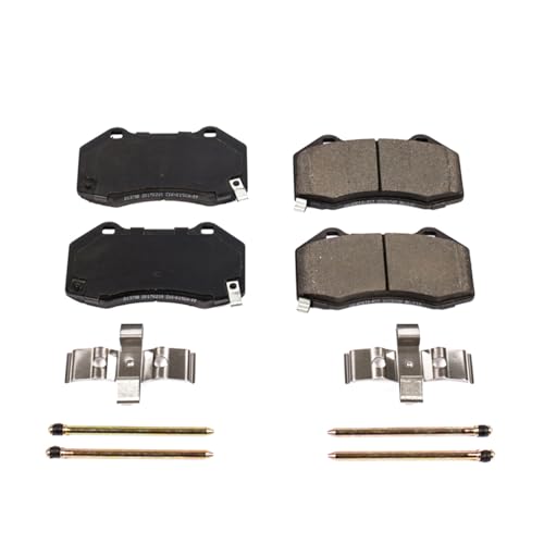 Image of PowerStop Front Brake Pads for Fiat 124 Spider 2017-20 | Mazda MX-5 Miata 2016-25 - Z17 Ceramic Brake Pads with Installation Hardware, 17-1379B