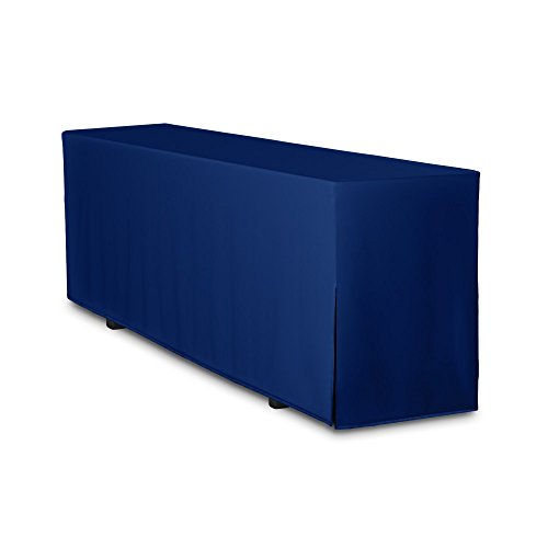 TexDeko® Biertischhusse Premium für Bierzeltgarnitur 220 x 60cm Dunkelblau – Ansicht 1