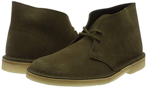 Image of CLARKS Men's Desert Boot Chukka Boot, Black Leather, 13 M US