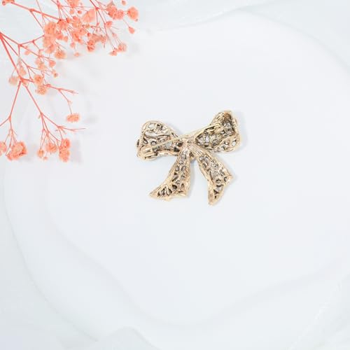 Image of Rhinestone Bow Brooch Vintage Crystal Large Bowknot Brooches for Women Brooch Pin Wedding Fashion Jewelry Accessories,Women Gift