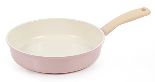 Neoflam Retro Cast Aluminum Frying Pan with Soft-Touch Handle and Ceramic Non-Stick Coating Skillets, 10