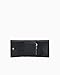 Armani Exchange Women's Snap Lock Card Wallet, Black, One Size