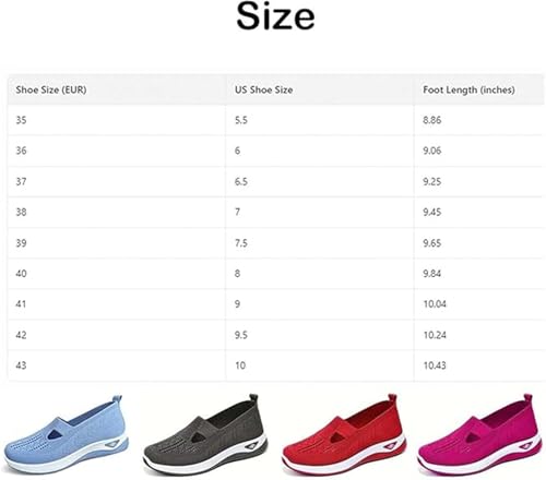 Inspire1 Uplift Shoes for Women, Summer Breathable Non-Slip Soft Sole Elderly Shoes, Casual Orthopedic Knitted Slip-On2