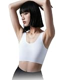 [VICHERIA] 胸を小さく見せるブラ 和装ブラジャー 胸つぶし シームレス スポーツブラ 大きいサイズ ノンワイヤー ナベシャツ 揺れない 浴衣 着物 ヨガ M-3XL