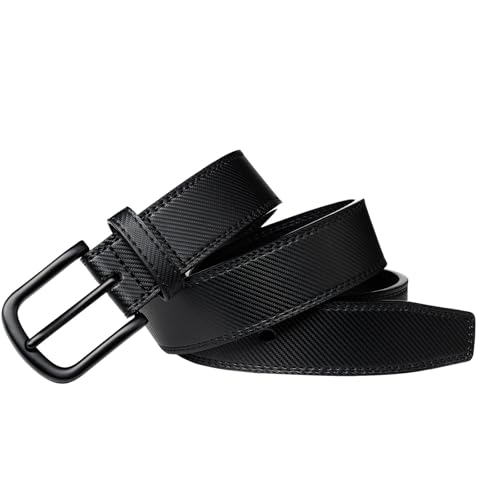 Bighake Men's Genuine Leather Dress Belt, Handmade Classic Jeans Belt for Men,Designs for Work Business and Casual4