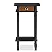 Furinno 17017 Turn-N-Tube End Table, 1-Pack, Espresso