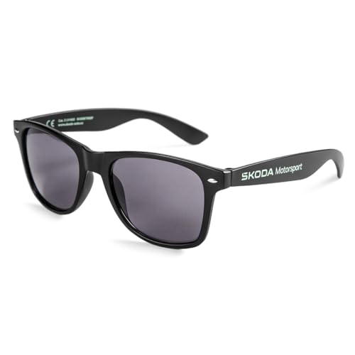 Skoda 6U0087900F Sonnenbrille Motorsport Brille schwarz mit Schriftzug