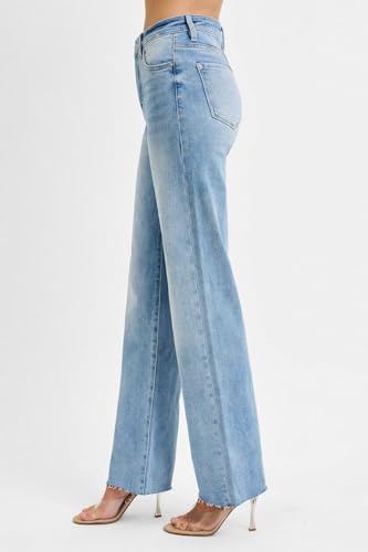 SALT TREE Risen Jeans - Tummy Control Rise Straight Jeans - RDP58624