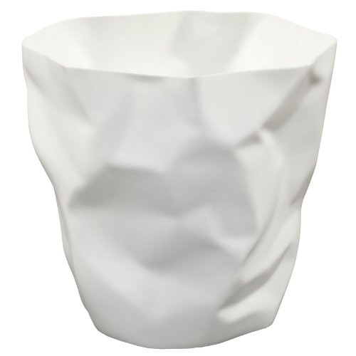 Modway Lava Caneca de Basura Blanca 31.75 cm L x 29.21 cm W x 29.21 cm H