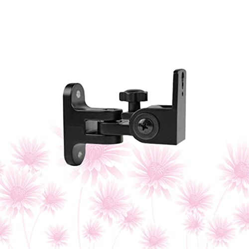 Support mural haut-parleur noir solide OSALADI fixation enceinte pivotante 180°