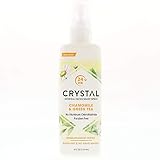 Crystal Essence Mineral Deodorant Spray, Chamomile & Green Tea 4 oz (Pack of 2)