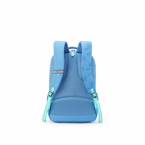 Image of American Tourister Uni-Teen | 32 Ltrs | 3 Compartments | Bottle Pocket | Ergonomic Padded Back Panel & Shoulder Straps | Secondary School Backpack | 1 Year International Warranty | Elemental Blue