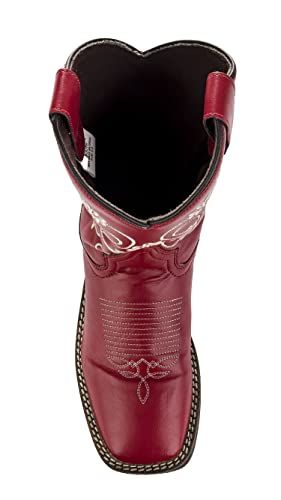 TuffRider Children's Fire Red Floral Western Boot4