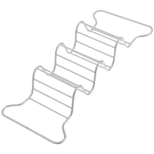 NAMOARLY Mexican Taco Rack Stainless Steel Taco Tray Plates Baking Holder Sushi Geta Plate
