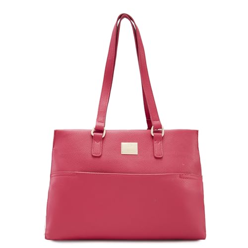 Image of Caprese Shane Satchel Bag, Large | Sleek Solid Designed Shoulder Bag for Women with Adjustable Sling Strap | Easy Back Access Pocket & Spacious | Perfect for College & Office Use