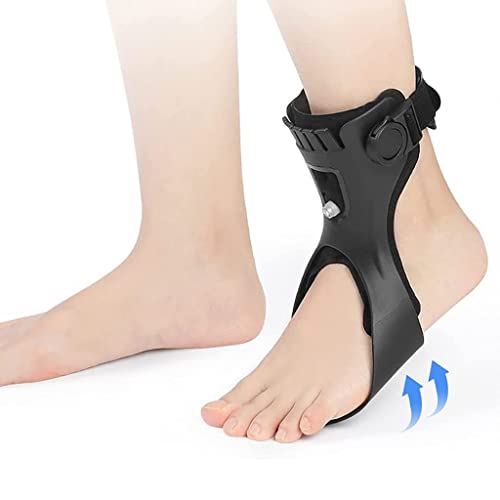 Férula De Soporte para Pie Caído, Soporte De Órtesis De Pie De Tobillo, Corrector De Apoyo De Pie para Entrenamiento De Rehabilitación De Lesiones Nerviosas De Pie Caído Left,Medium