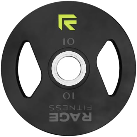 Rage Fitness Cast Iron Weight Plates, Rubber Coated, 2″ Steel Insert (5lb, 10lb, 25lb, 45lb – SOLD INDIVIDUALLY), Rubber Weight Plates for Strength Training, Bench Press, Squats, Powerlifting Rage Fitness Cast Iron Weight Plates, Rubber Coated, 2″ Steel Insert (5lb, 10lb, 25lb, 45lb – SOLD INDIVIDUALLY), Rubber Weight Plates for Strength Training, Bench Press, Squats, Powerlifting