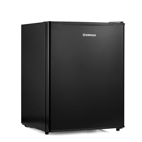 Subcold Eco60F Undercounter Freezer | 4-Star Table Top Unit | Energy-Efficient Appliance with Adjustable Thermostat & Reversible Door | Customisable Storage Removable Shelf (Black)