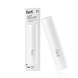 Flint Classic White Retractable Mini Lint Roller with 30 Extra Sticky Sheets, Small and Portable Lint Roller, Ideal Pet Hair Remover, Travel Lint Rollers for pet Hair Extra Sticky