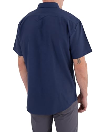 Image of Visive Mens Shirts Multi Packs Short Sleeve Button Down Dress Shirts Solid Color Big and Tall