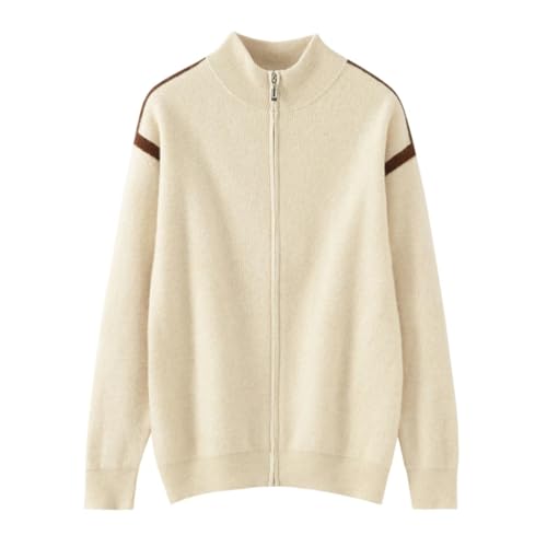 Men's Winter Thick Sweater Wool Knitted Zipper Cardigan Warm Long Sleeve Tops 6