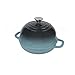 OLLAKOK Dutch Oven for Bread Baking, Enameled Cast Iron Dutch Oven Pot with Lid, Bread Oven for Sourdough Bread Baking, Cast Iron Bread Pan, 5 qt Cyan