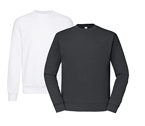 Fruit of the Loom Hombre 62 202 0, 1 blanco, 1 grafito y 1 bloque de compra, L