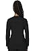Cherokee Women's Snap Front Warm-up Jacket, Black, Medium