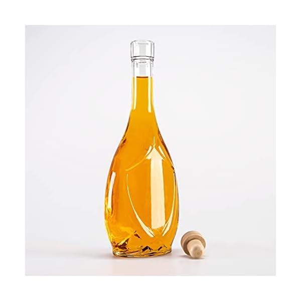 SUPERBUTELKI.PL Glasflaschen 500ml - Weinflaschen Leer 5 StÃ¼cke - Glass bottle Mit Korken - Glasflasche Icona - Flaschen zum BefÃ¼llen – Bild 3