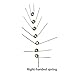 Carbon Steel Torsion Spring* Premium Torsion Springs,5pcs Right Torsion Spring Wire Diameter 0.3mm, V-shaped Spring 120/180/270 Degrees, Right Rotation Reset Spring(4 * 5MM*0)