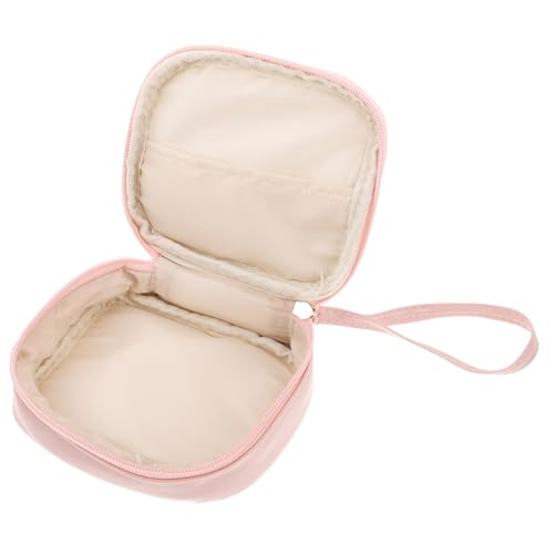 Bolsa organizadora rosa para toallas sanitarias y pañales miniatura 1