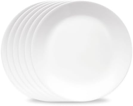 Corelle Vitrelle 6-Piece Salad Plates Set Triple Layer Glass and ...