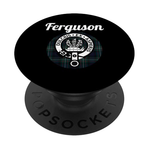 Ferguson Clan Escocesa Nombre Escudo de Armas Tartán PopSockets PopGrip Adhesivo