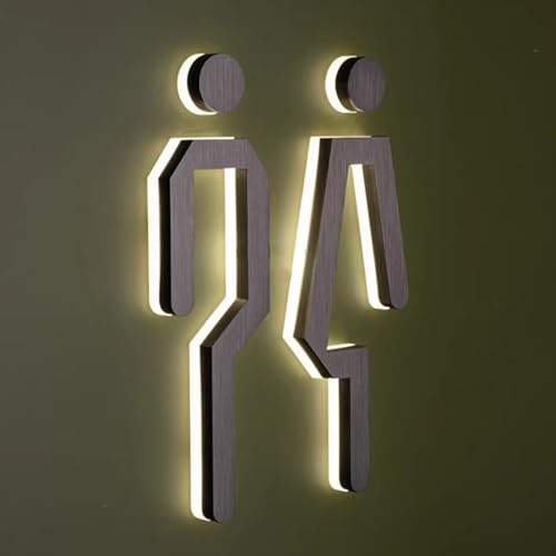 Le signe des toilettes design suspendu pour rehausser le style d'un bar